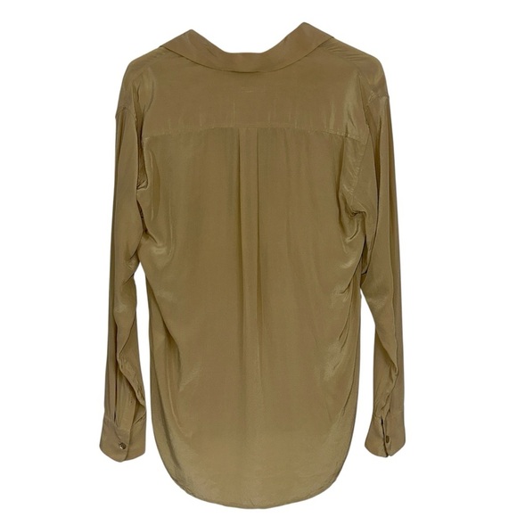 Equipment Ecru Femme Knox Silk Lace Up Blouse - Picture 4 of 12